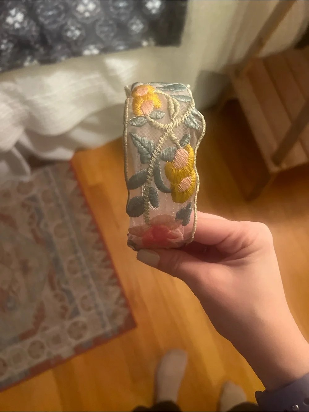 Embroidered Floral Headband